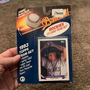 1993 Topps Baseball Trading Cards Rockies Team Set Unopened Original Packaging